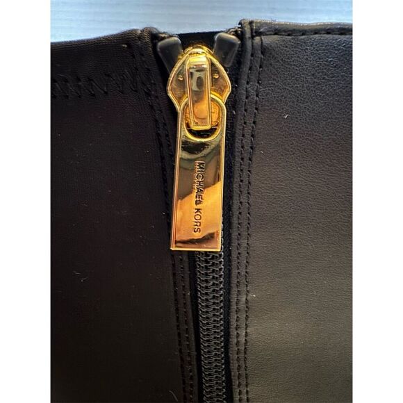 Michael Kors Women's Finley Black Riding Boots Size 9M Knee High - Picture 6 of 9